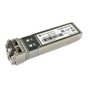Módulo SFP+ single-mode (1310 nm), hot-pluggable, 10 Gbps, hasta 10 km, baja EMI y ESD, consumo ~1 W