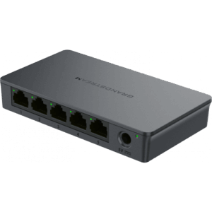 Switch no administrable (unmanaged) 5 puertos Gigabit (sin PoE), carcasa plástica