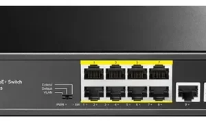 8-Port 10/100M PoE+ Switch with 2 Uplink Ports 120W