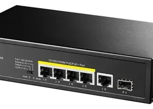 5-Port Gigabit PoE+ Switch with 1 SFP Port 120W