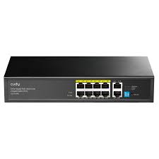 8-Port Gigabit PoE+ Switch with 2 Gigabit Uplink Ports 120W