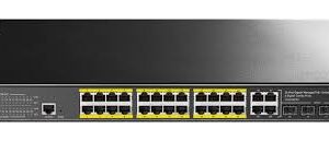 24-Port Layer 2 Managed Gigabit PoE+ Switch with 4 Gigabit Combo Ports, 300W
