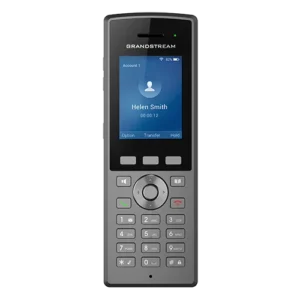 Teléfono IP inalámbrico Wi-Fi reforzado con doble banda 802.11a/b/g/n/ac integrada y 8 horas de conversación.